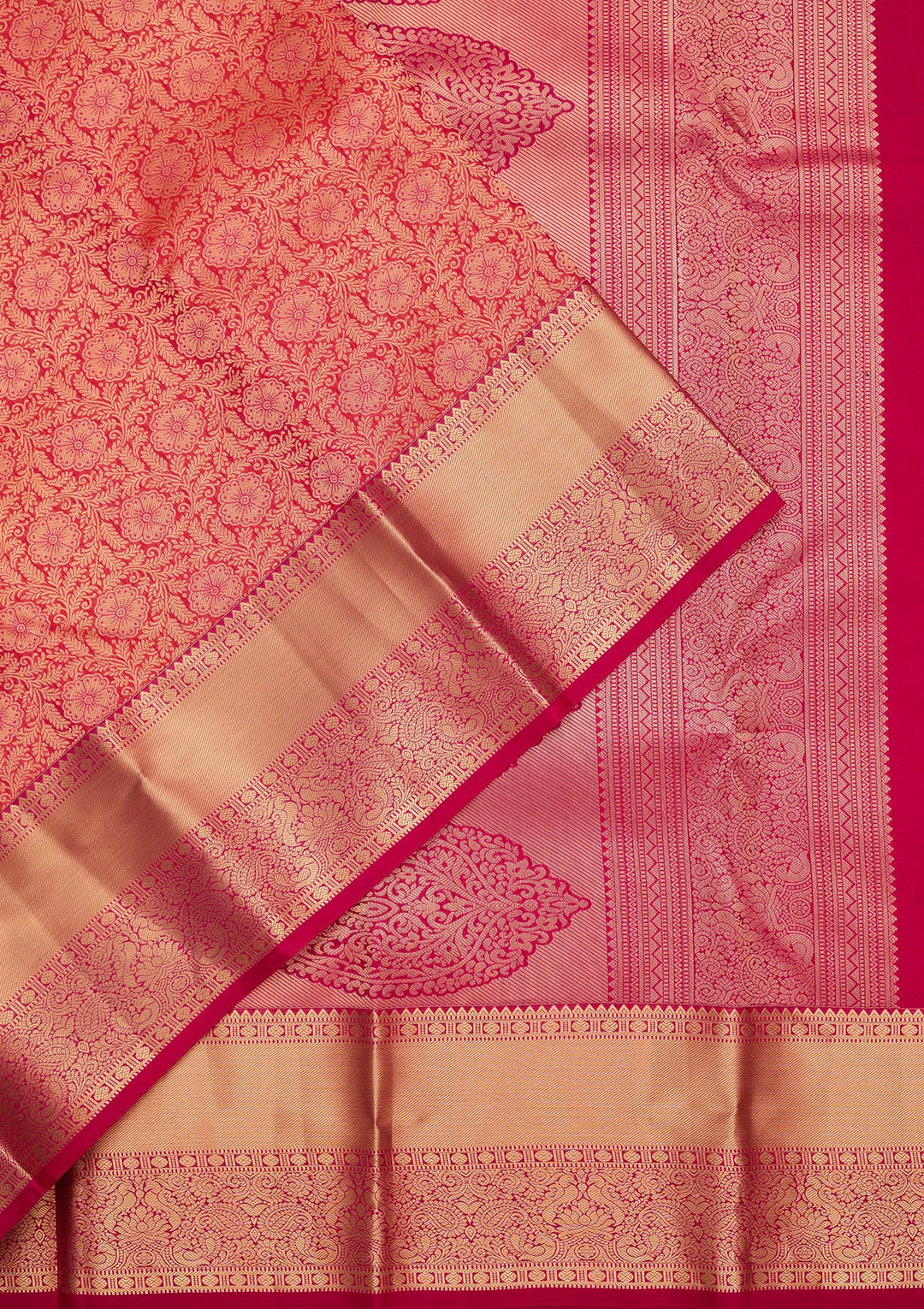 Pink Zariwork Pure Silk Saree