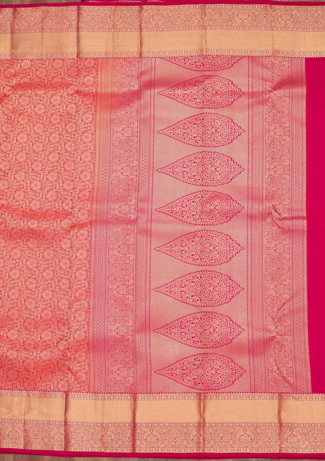 Pink Zariwork Pure Silk Saree