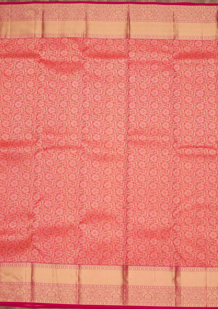 Pink Zariwork Pure Silk Saree