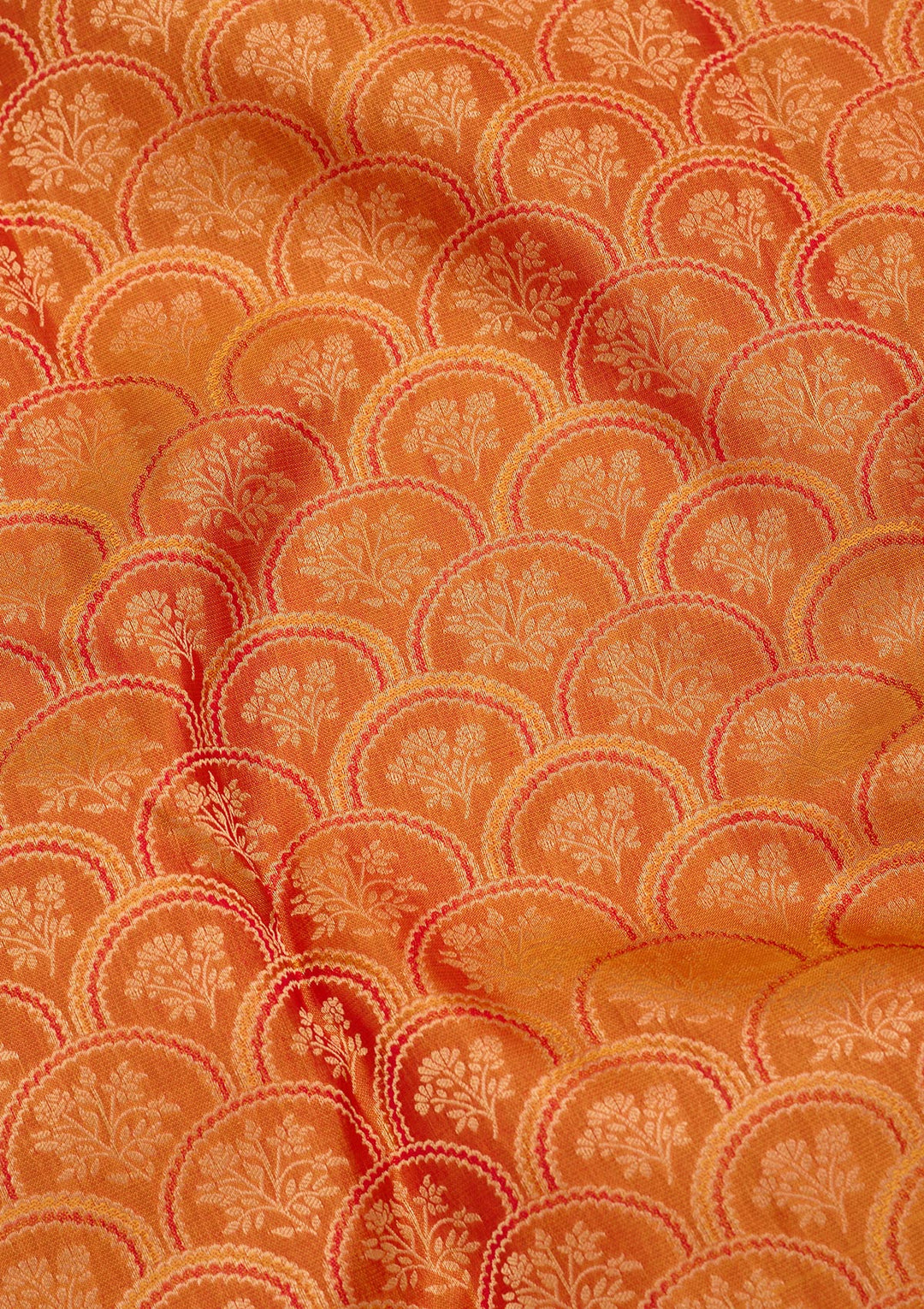 Mustard Zariwork Pure Silk Saree