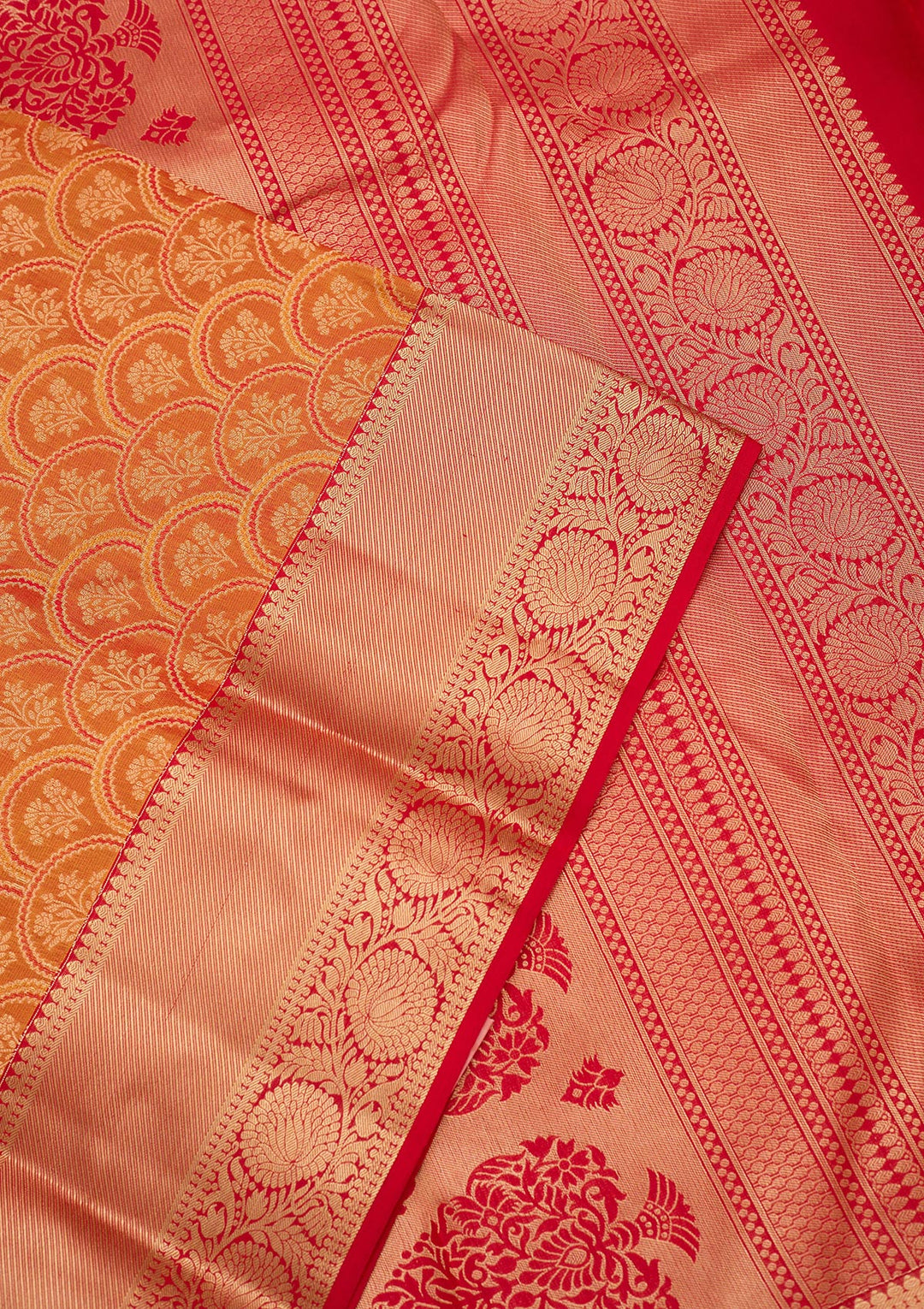 Mustard Zariwork Pure Silk Saree