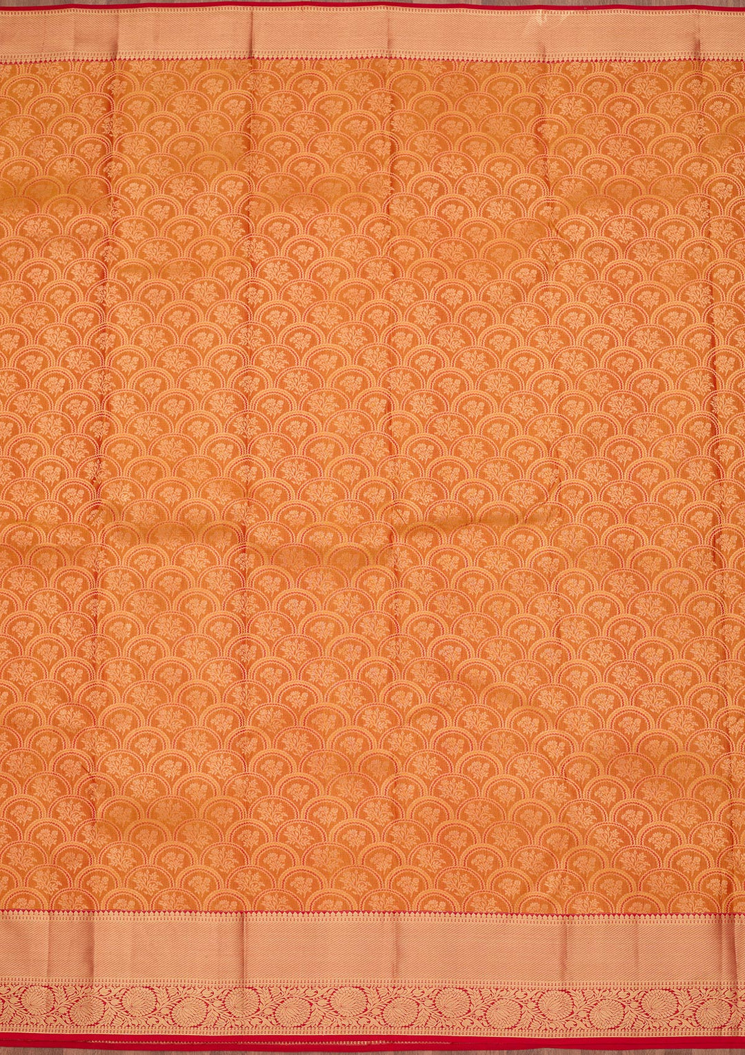 Mustard Zariwork Pure Silk Saree