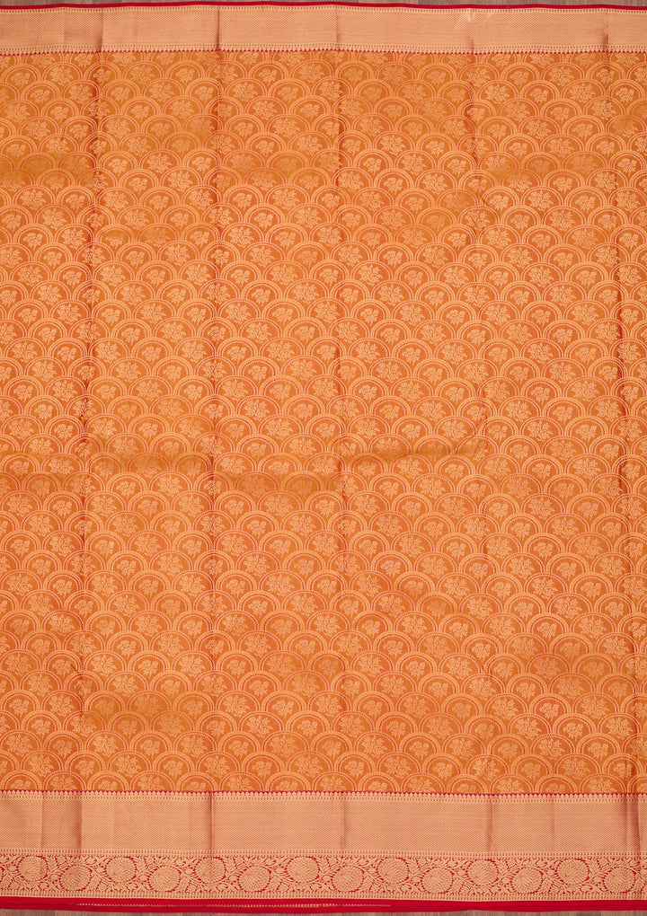 Mustard Zariwork Pure Silk Saree