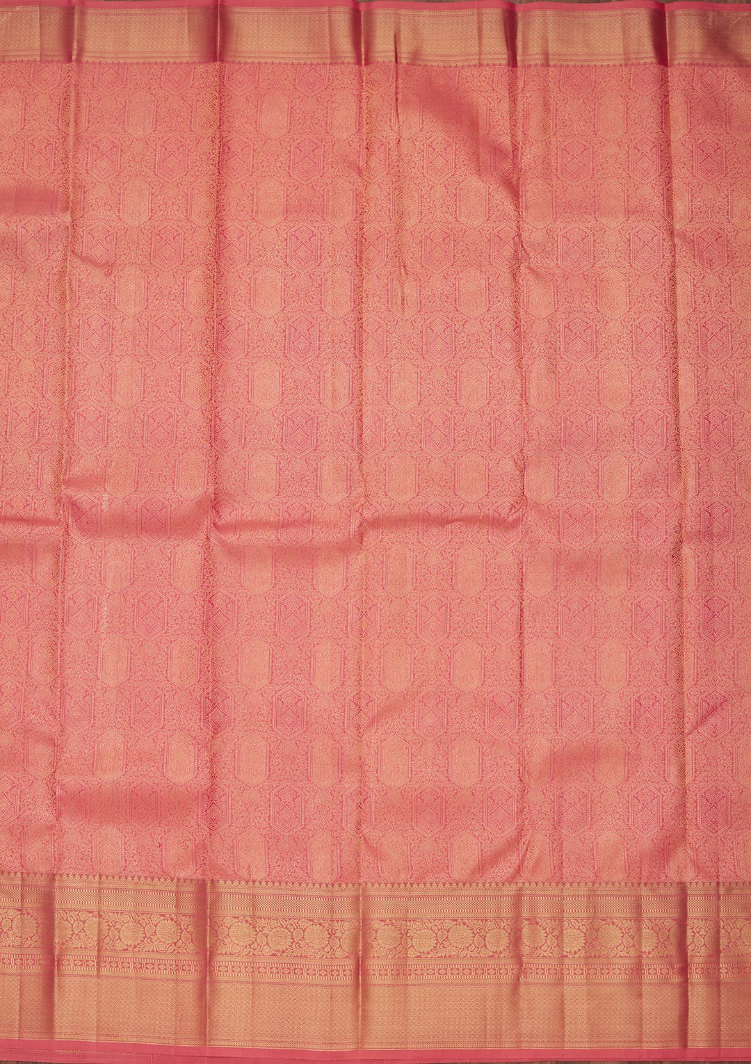 Onion Pink Zariwork Pure Silk Saree