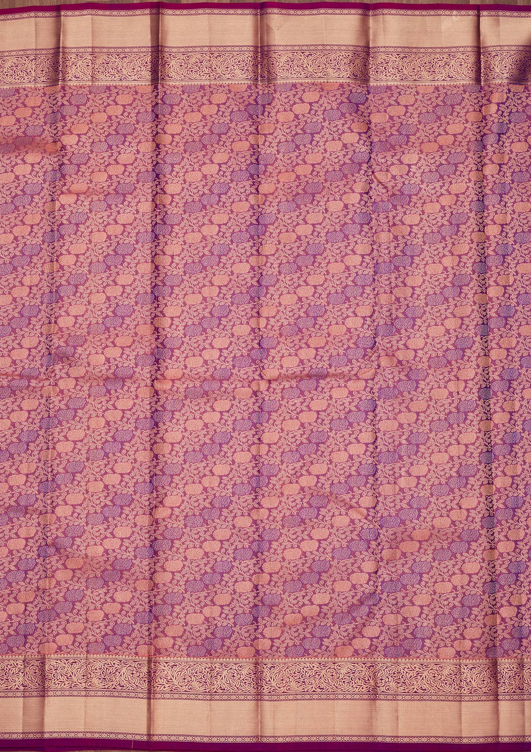 Onion Pink Zariwork Pure Silk Saree