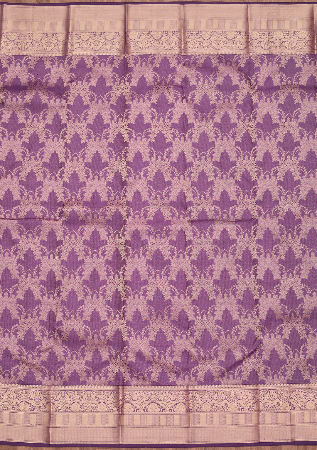 Lavender Zariwork Pure Silk Saree
