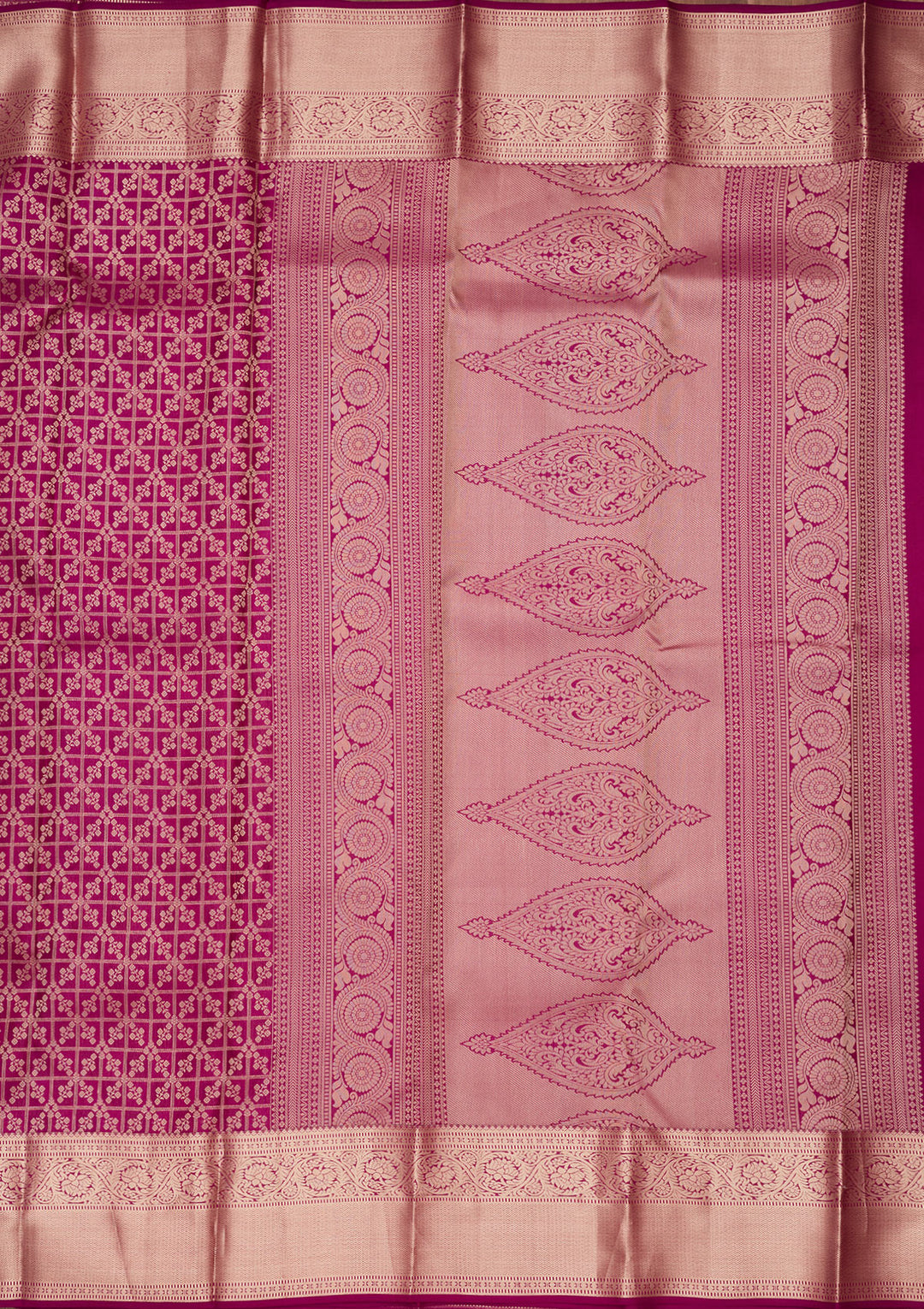 Purple Zariwork Pure Silk Saree