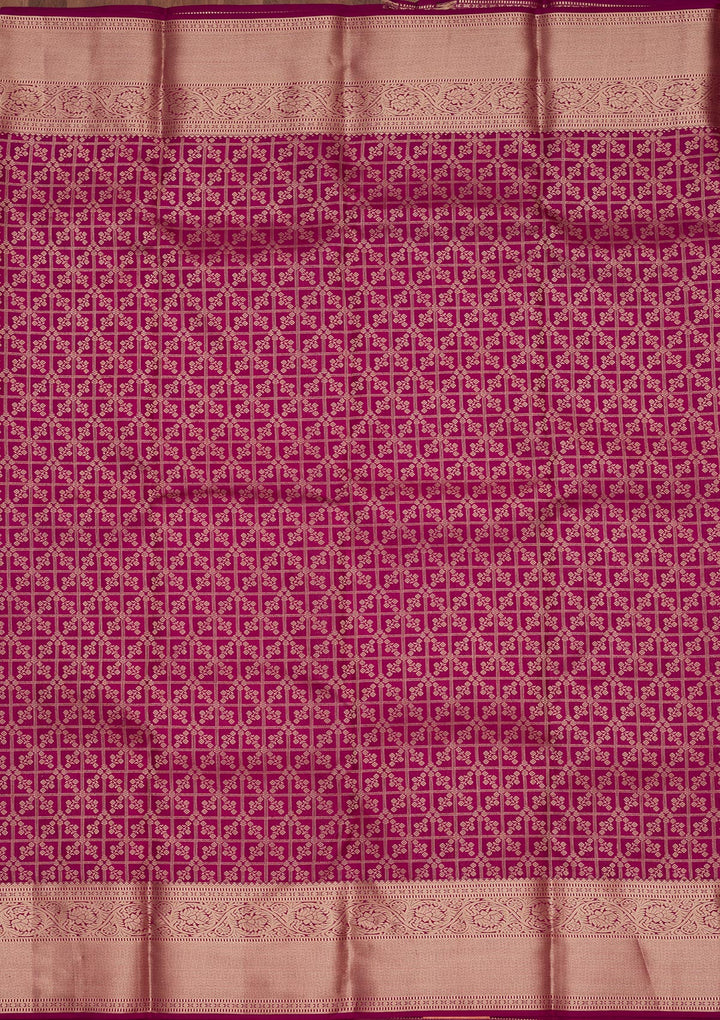 Purple Zariwork Pure Silk Saree