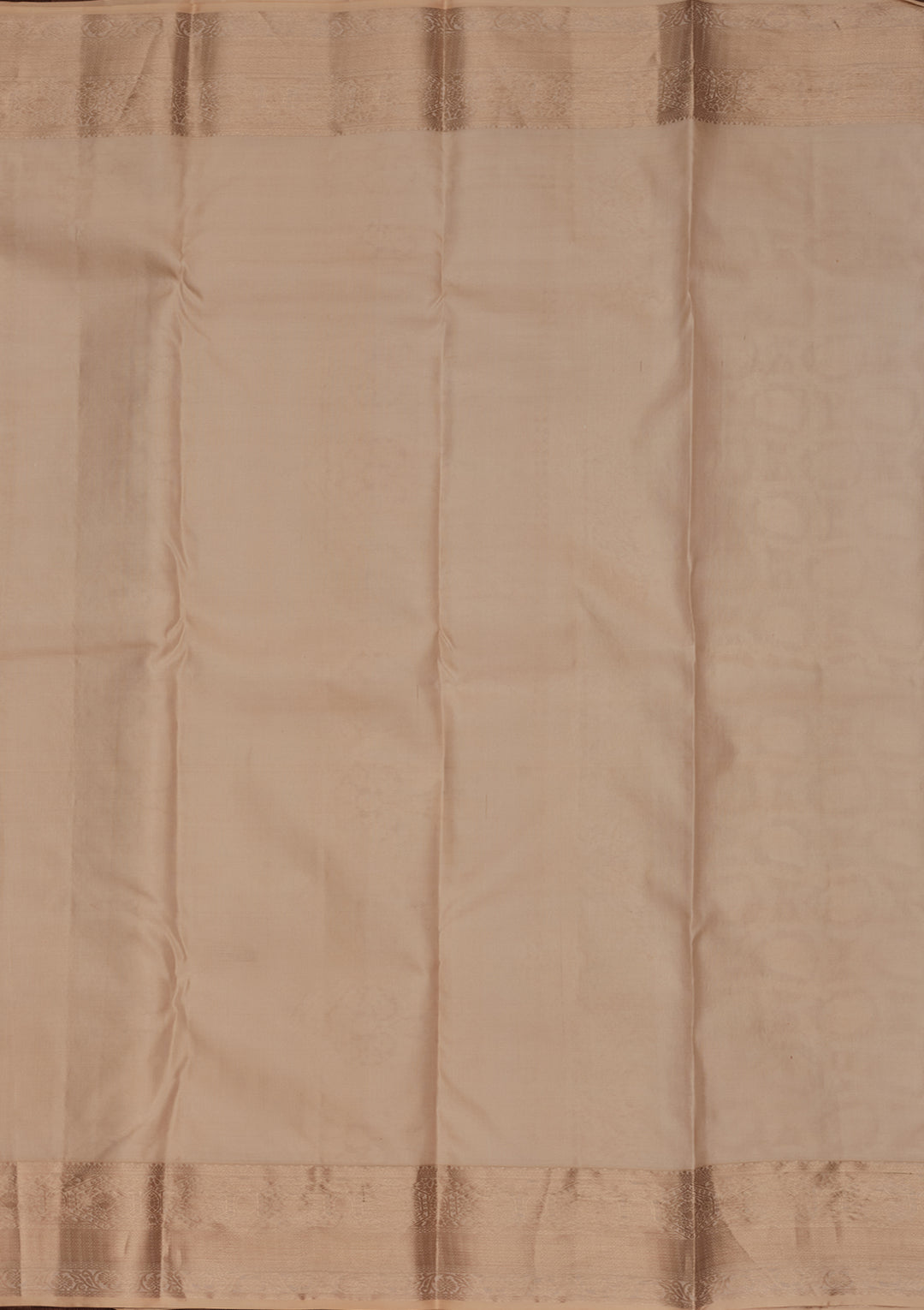 Cream Zariwork Pure Silk Saree