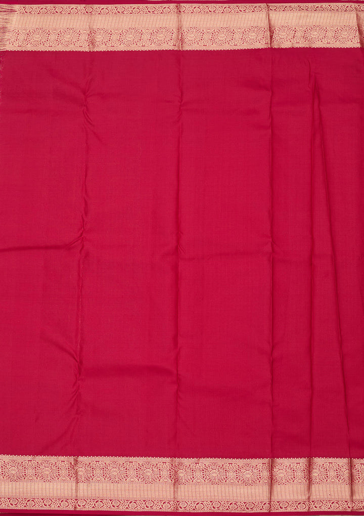 Maroon Zariwork Pure Silk Saree