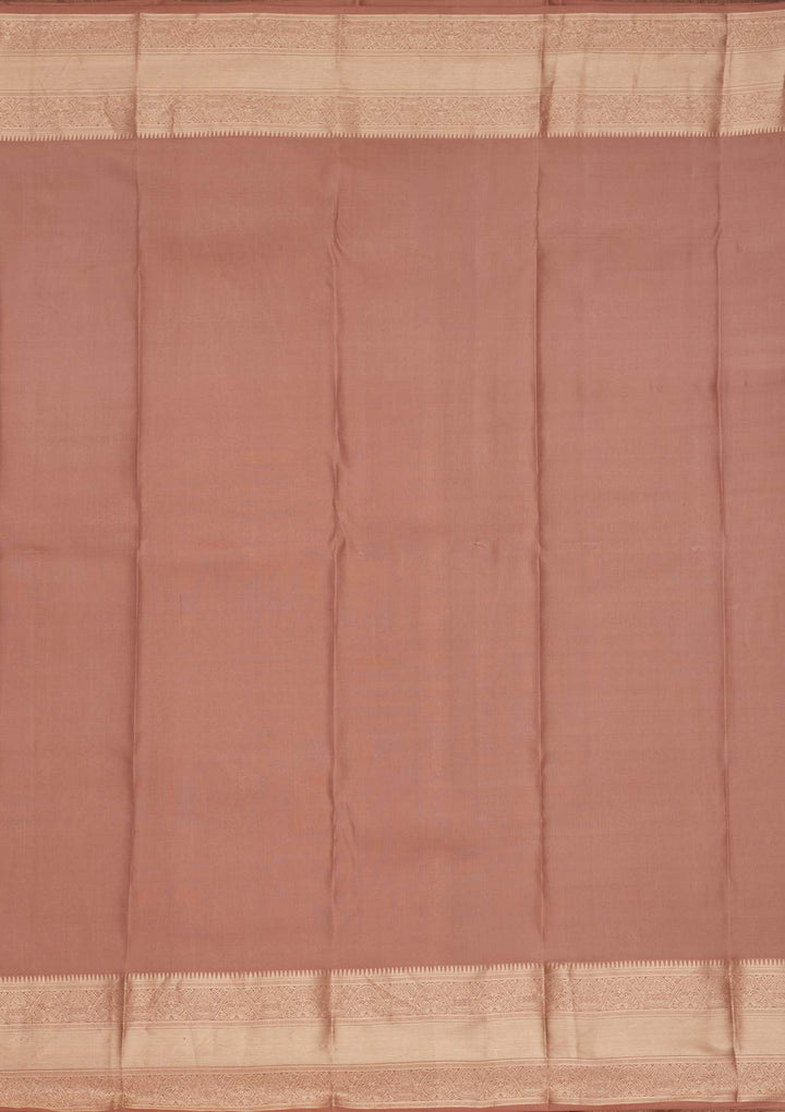 Beige Zariwork Pure Silk Saree