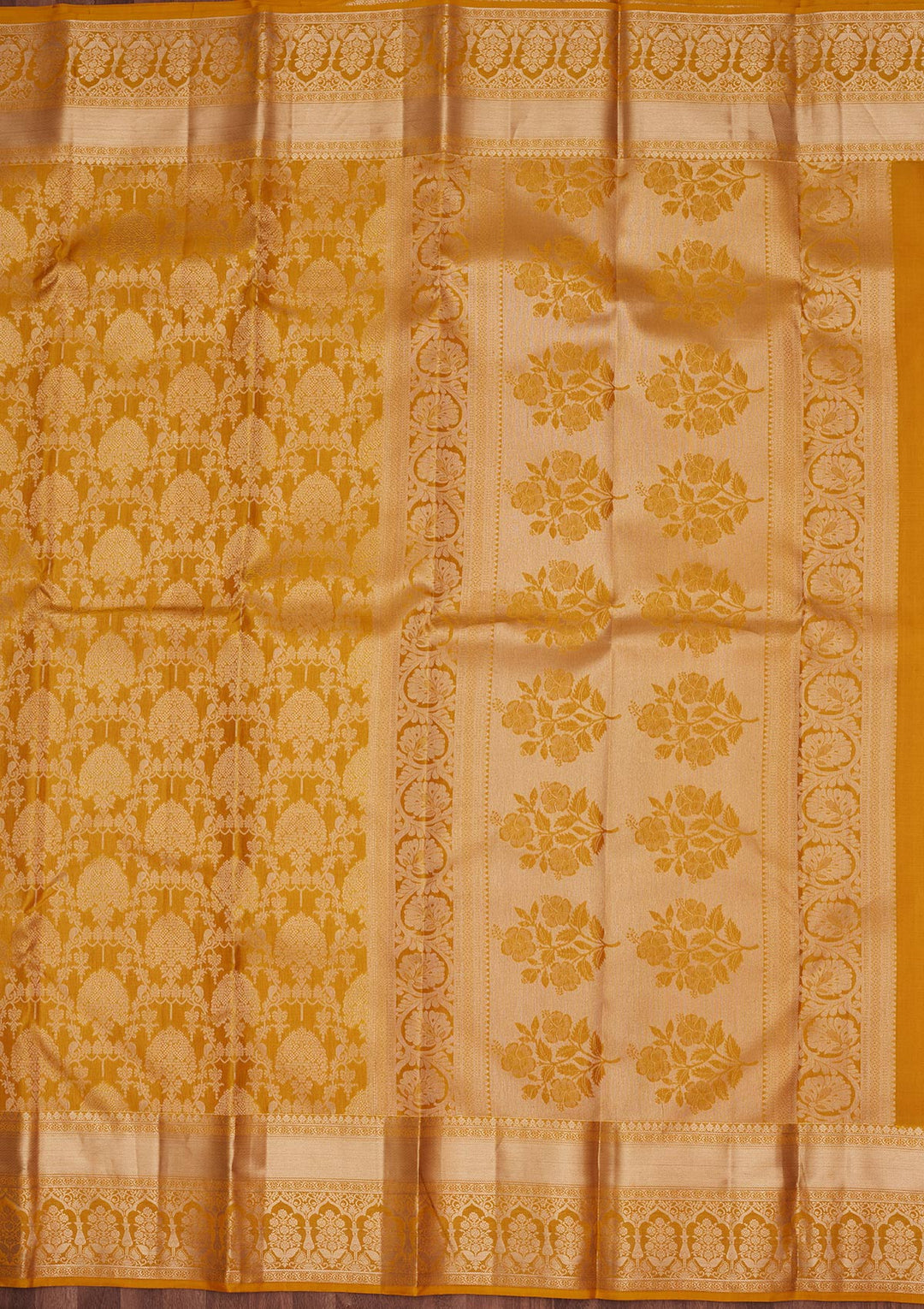 Yellow Zariwork Pure Silk Saree