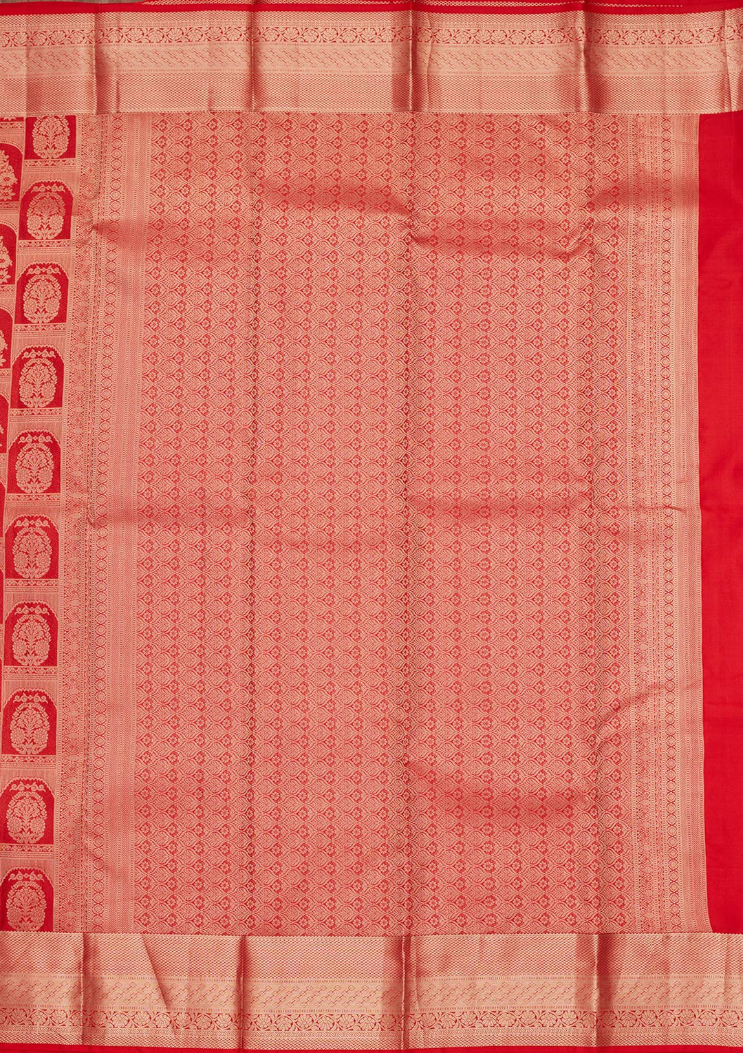 Red Zariwork Pure Silk Saree