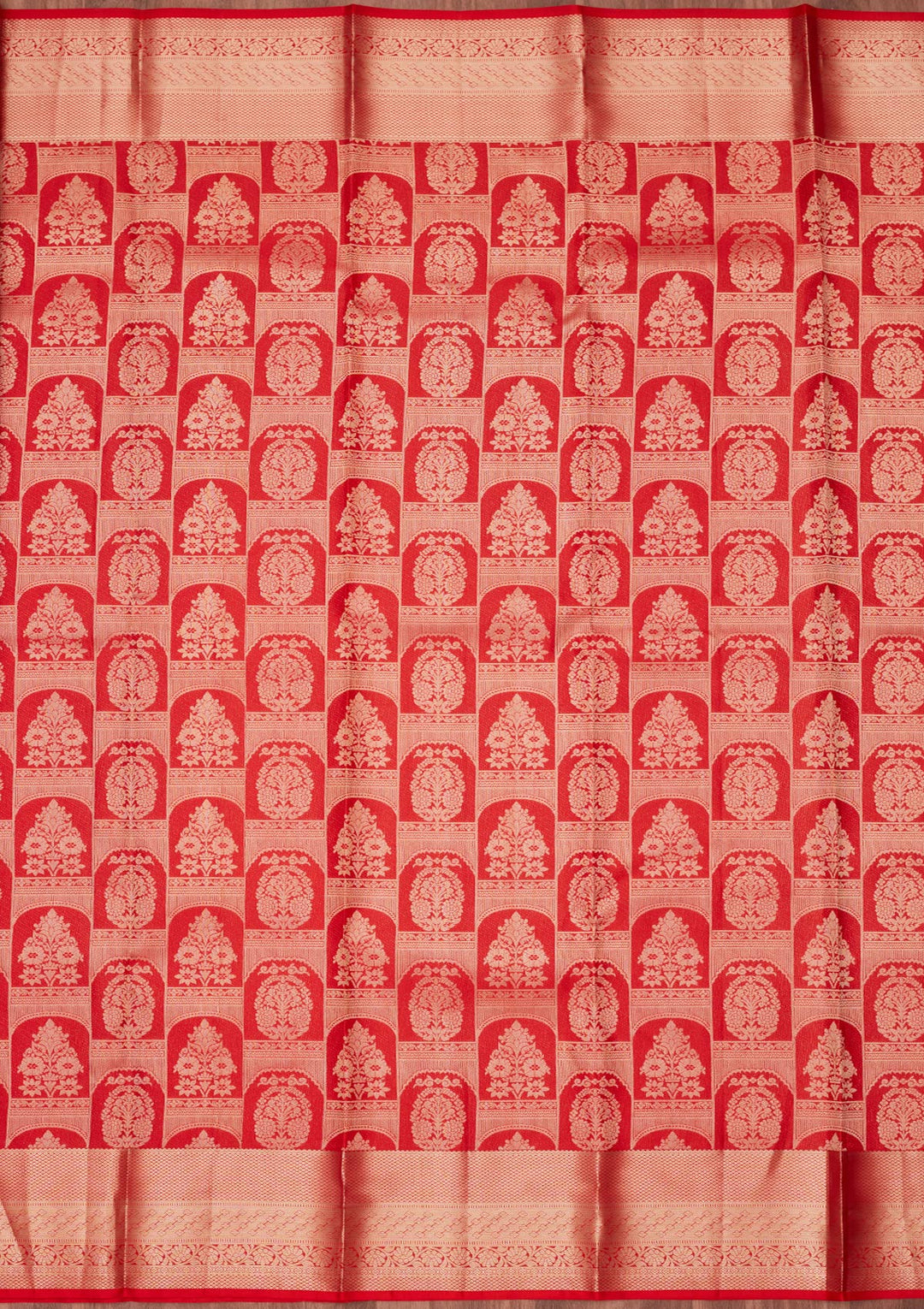 Red Zariwork Pure Silk Saree