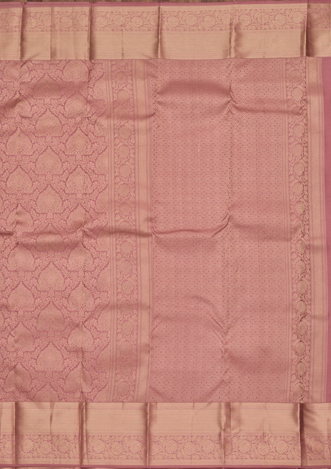 Onion Pink Zariwork Pure Silk Saree