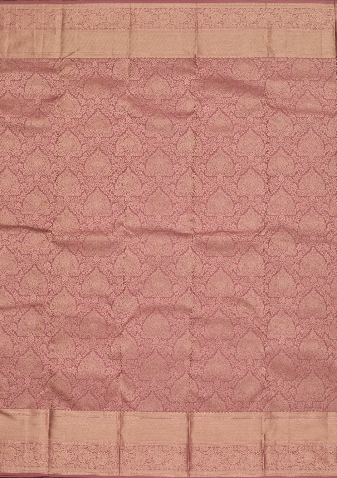 Onion Pink Zariwork Pure Silk Saree
