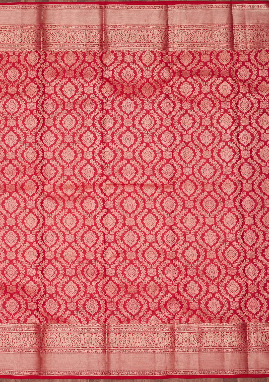 Red Zariwork Pure Silk Saree