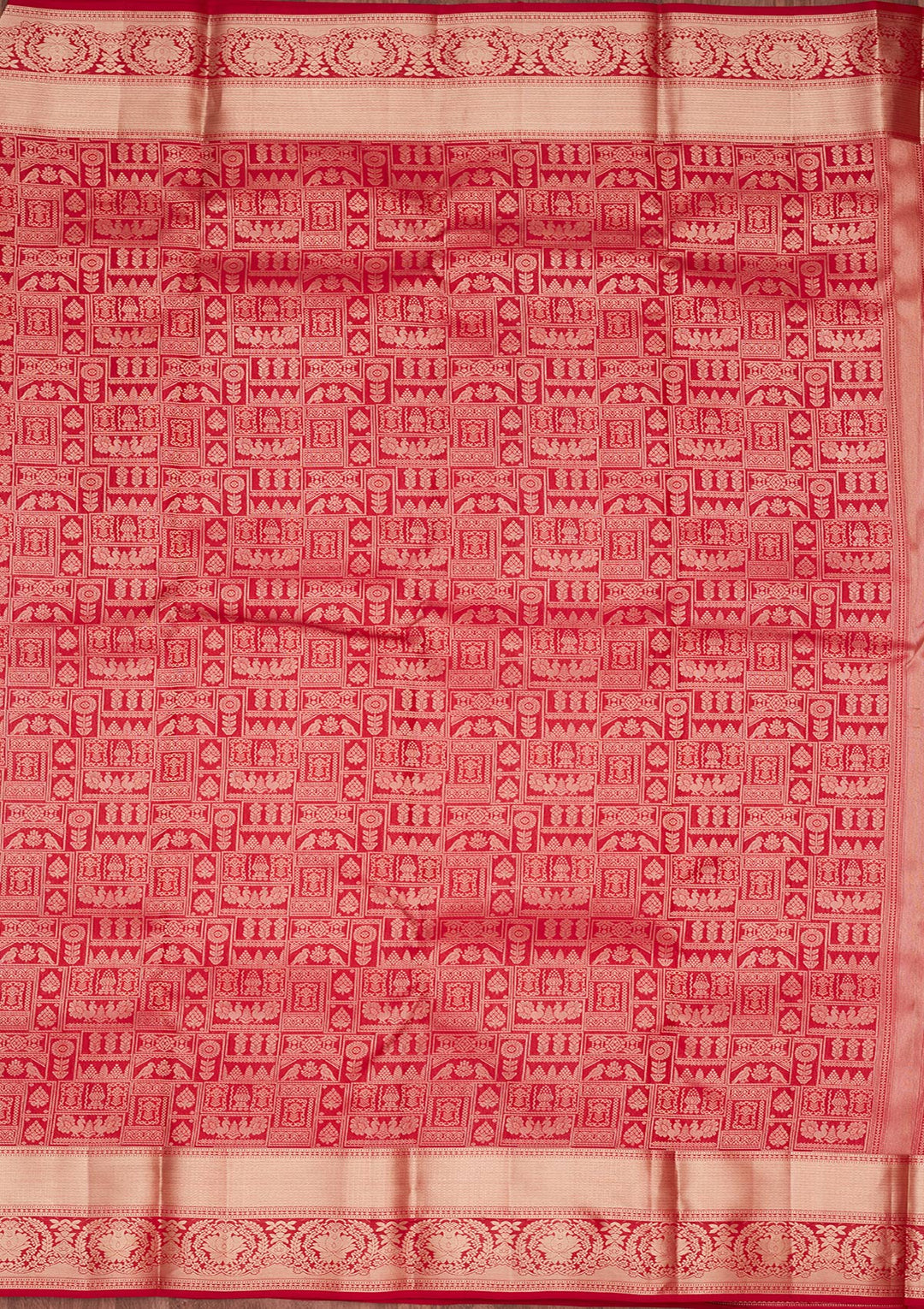 Maroon Zariwork Pure Silk Saree