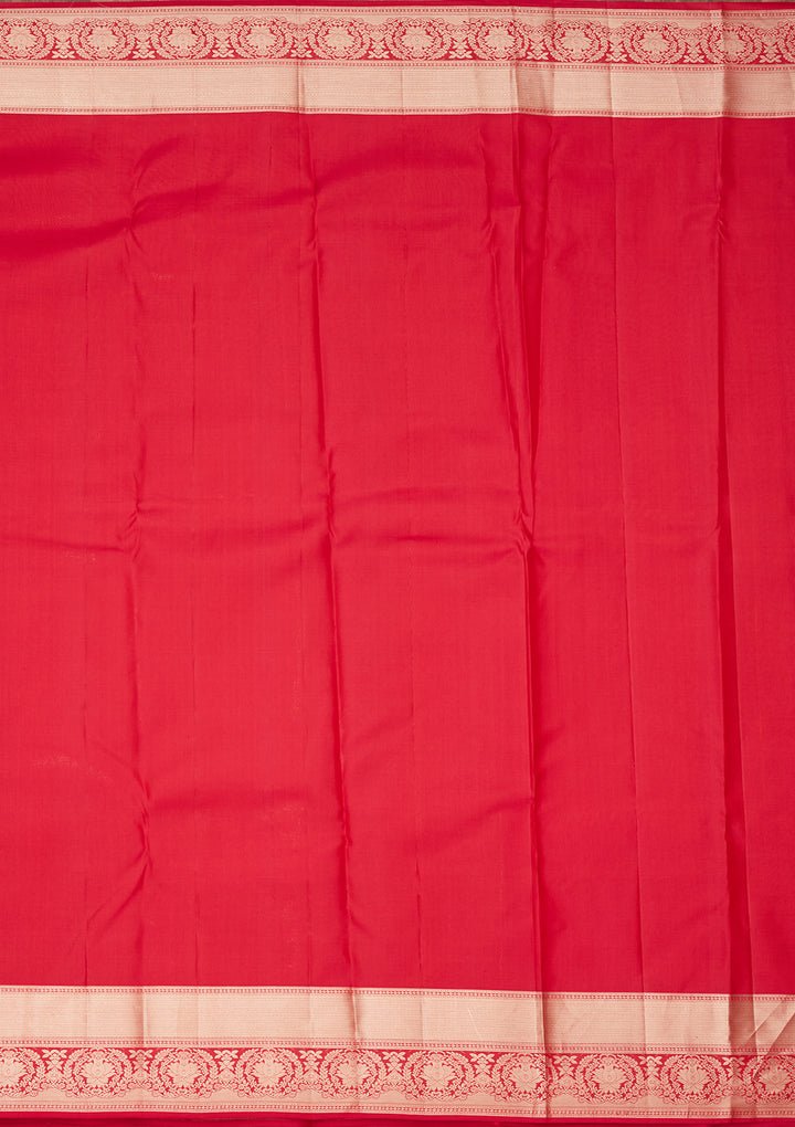 Maroon Zariwork Pure Silk Saree