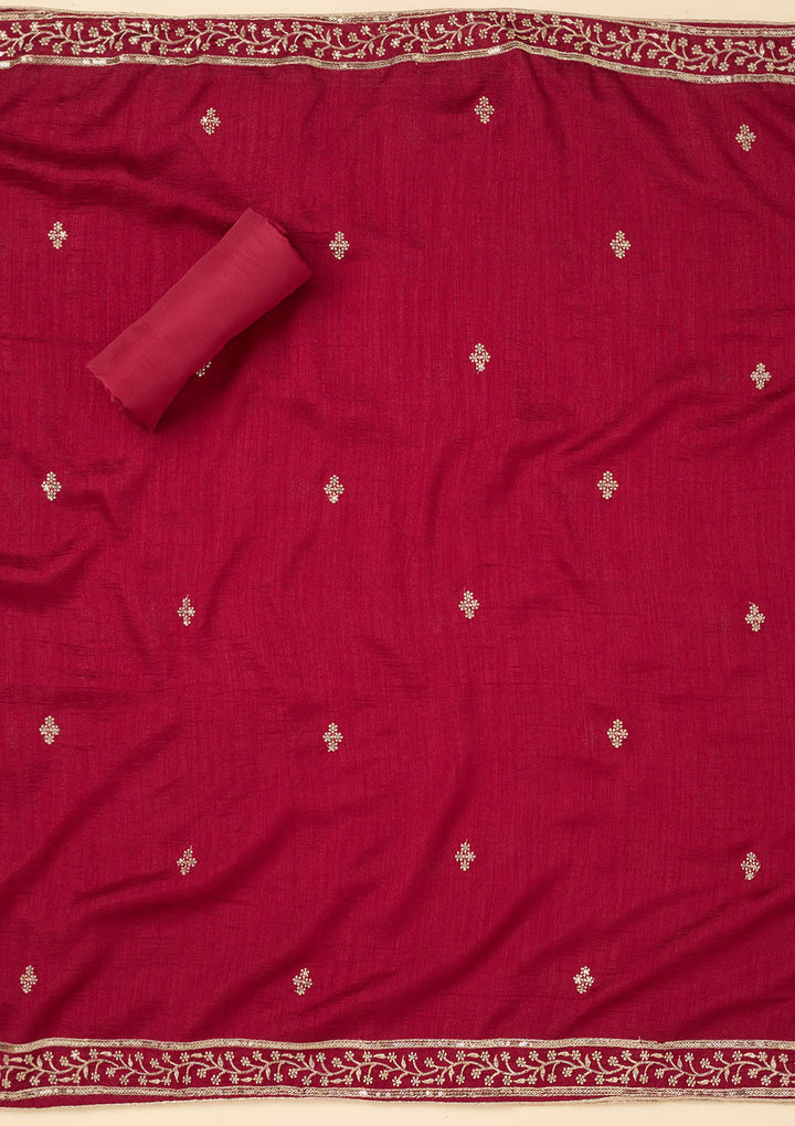 Mehendi Zariwork Soft Raw Silk Unstitched Salwar Suit
