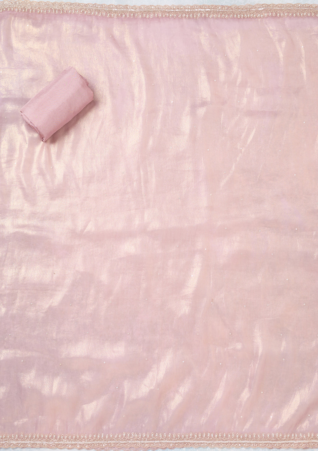 Lavender Zariwork Tissue Unstitched Salwar Suit