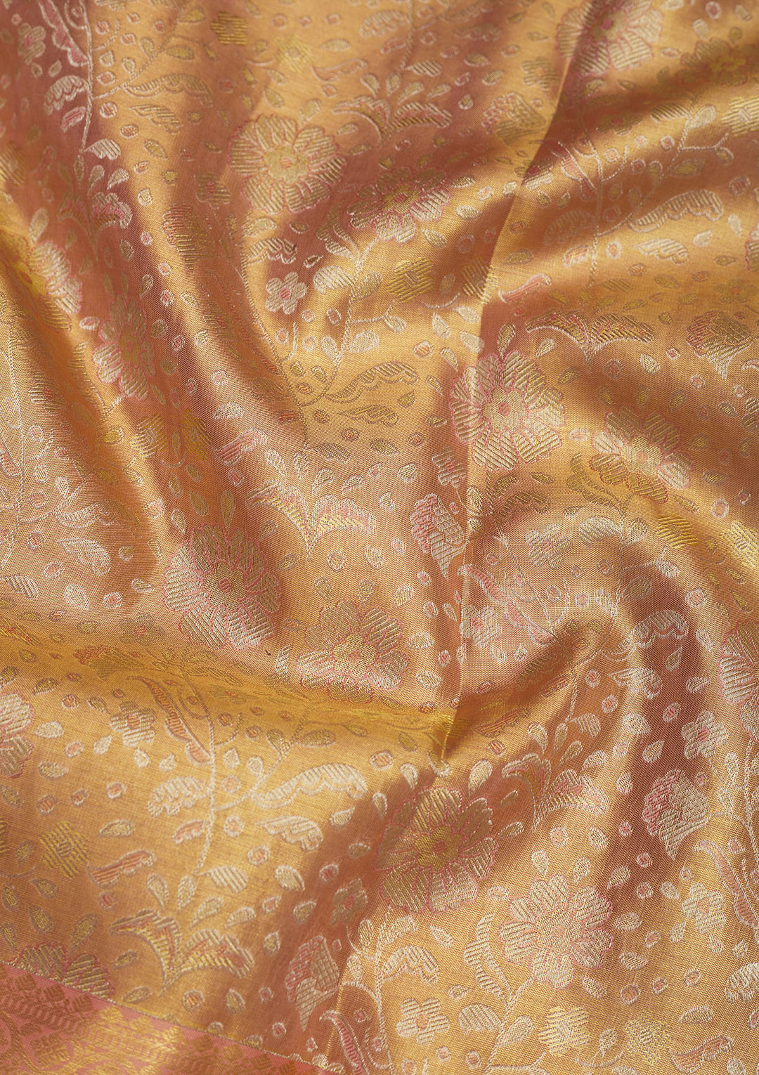 Beige Zariwork Pure Silk Saree