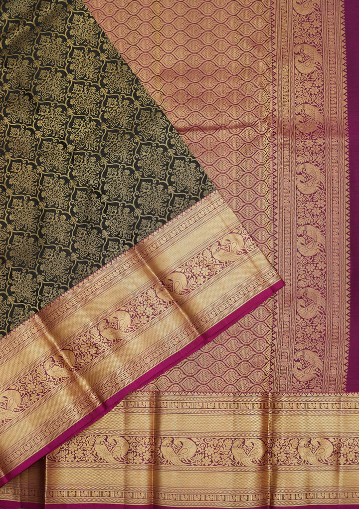 Black Zariwork Pure Silk Saree