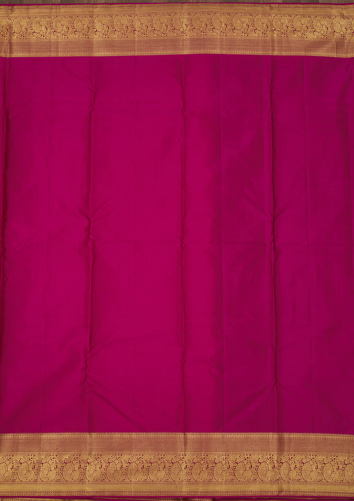 Brown Zariwork Pure Silk Saree