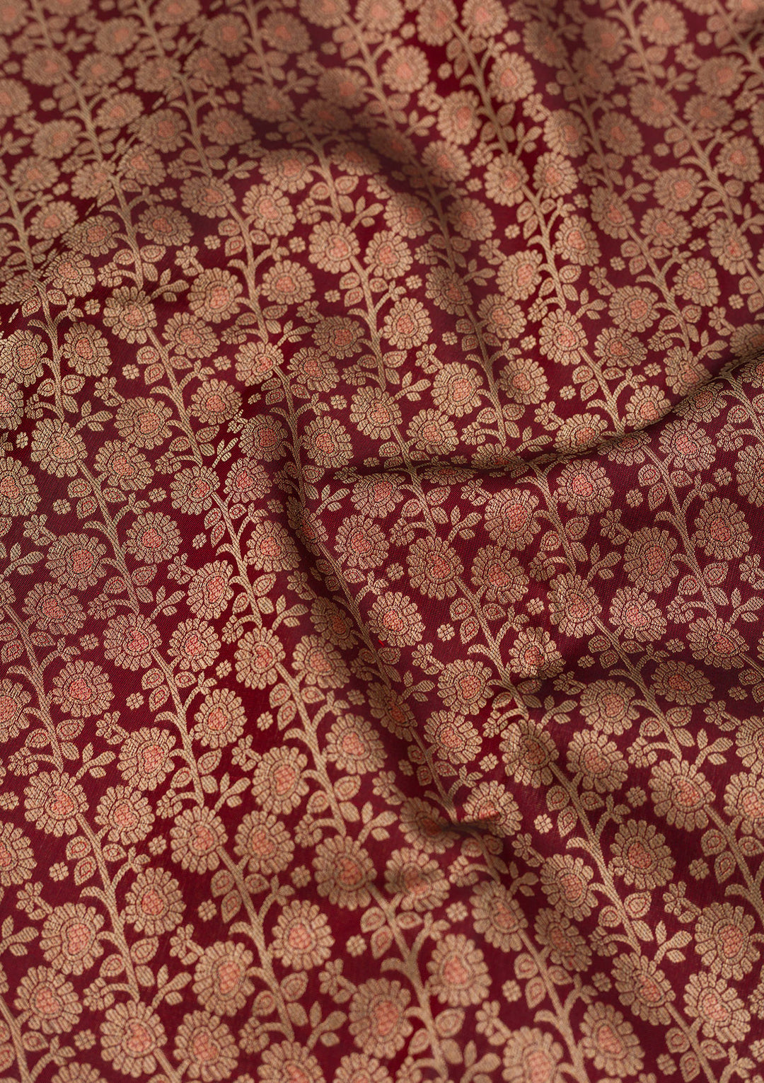 Brown Zariwork Pure Silk Saree