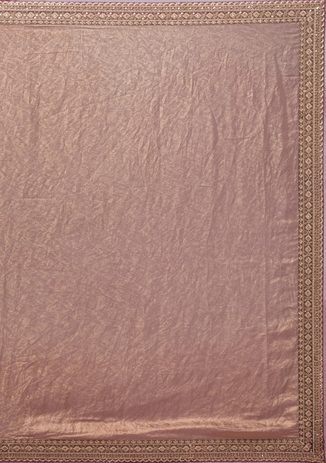 Copper Threadwork Tissue Saree