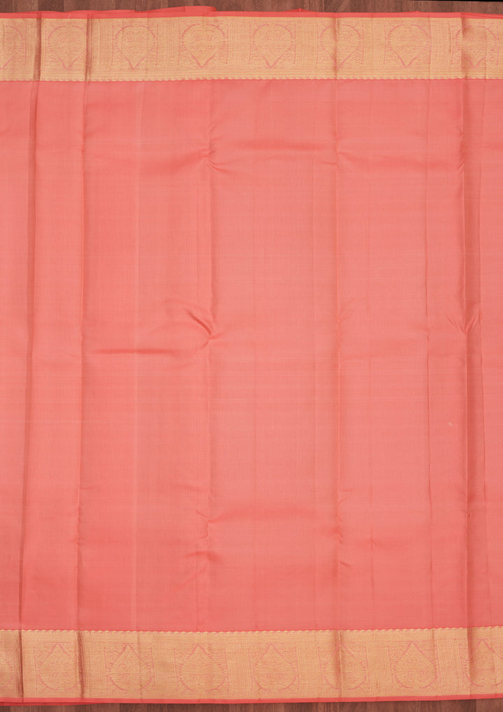 Cream Zariwork Pure Silk Saree