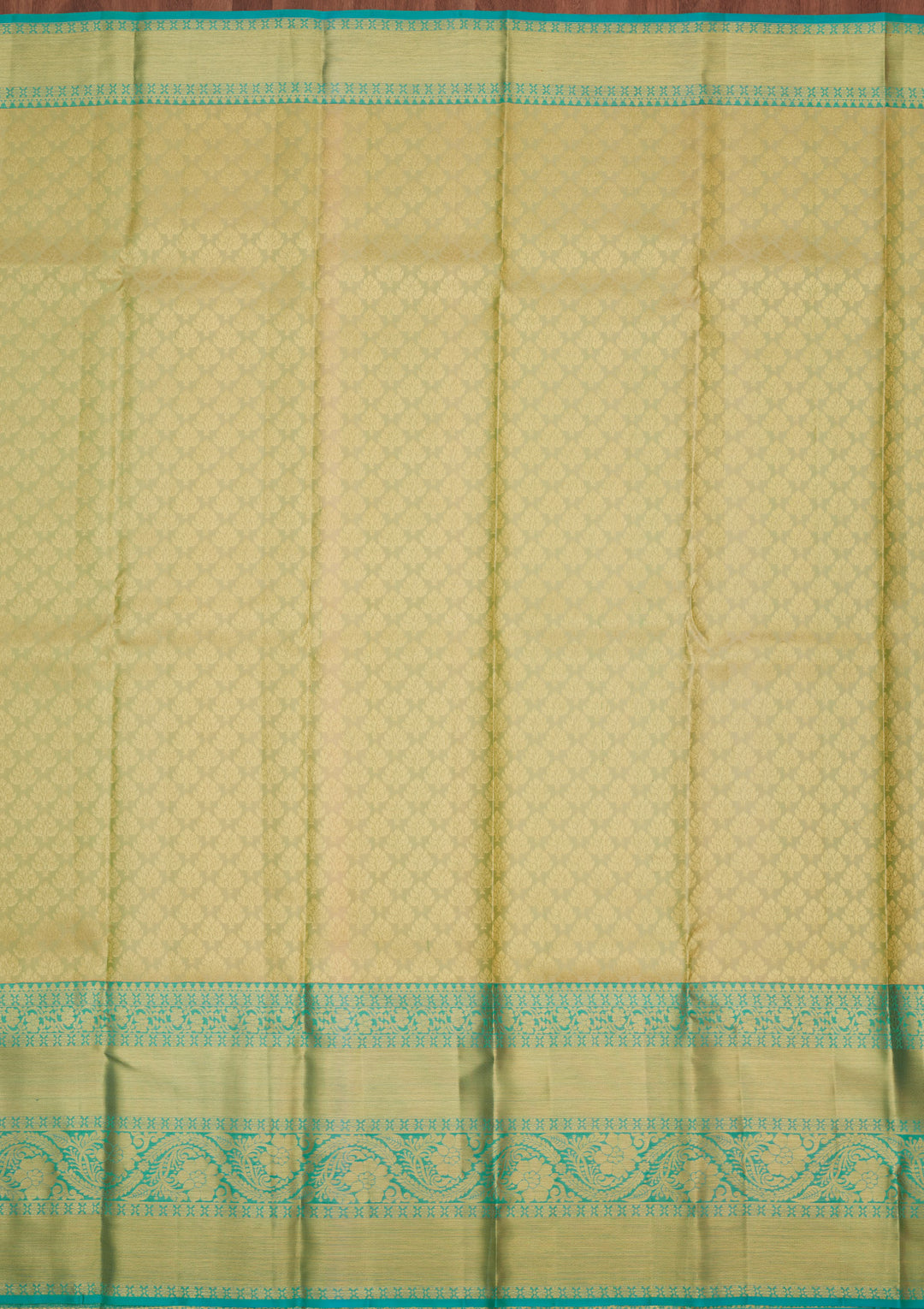 Cream Zariwork Pure Silk Saree