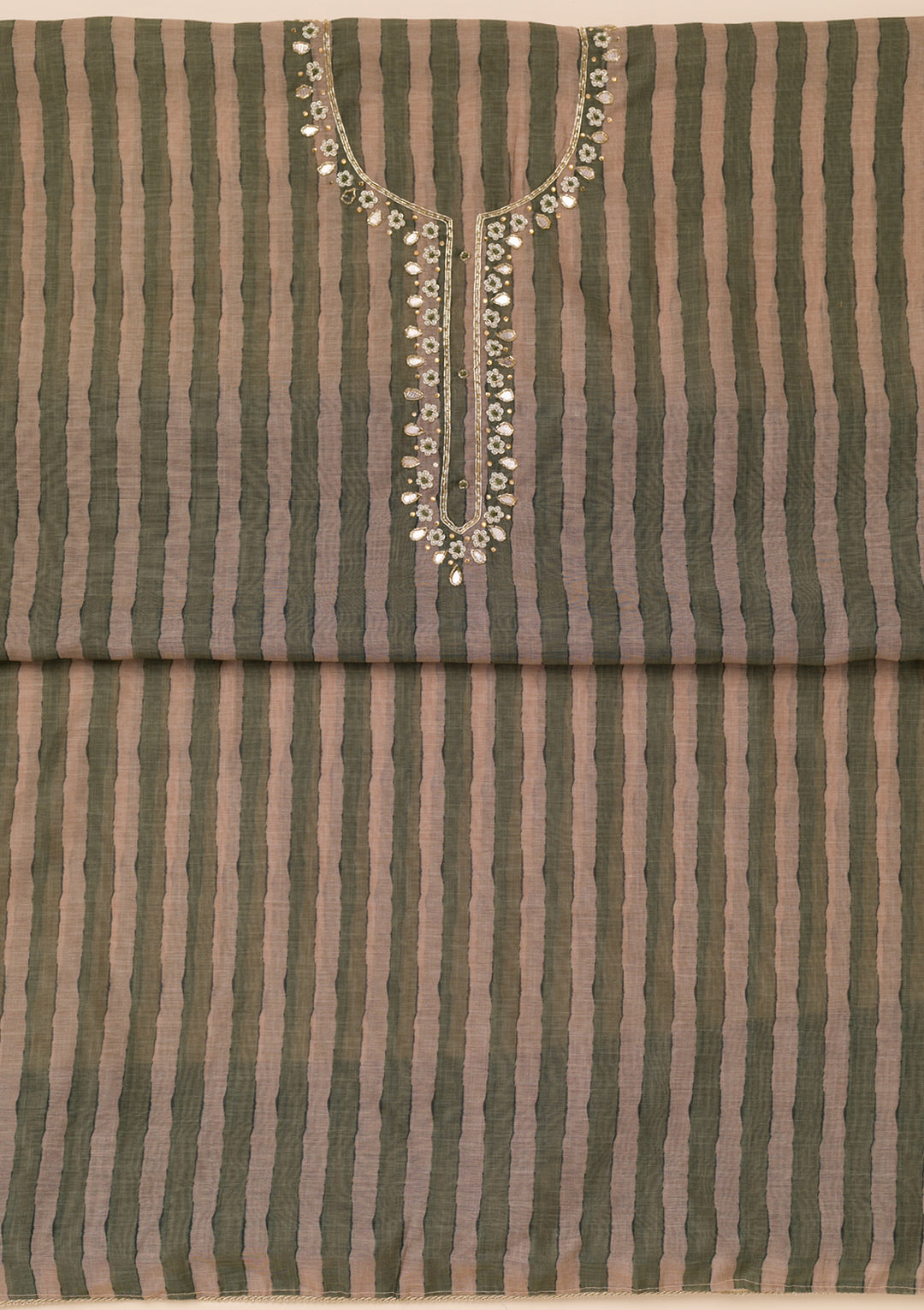 Green Printed Tissue Unstitched Salwar Suit