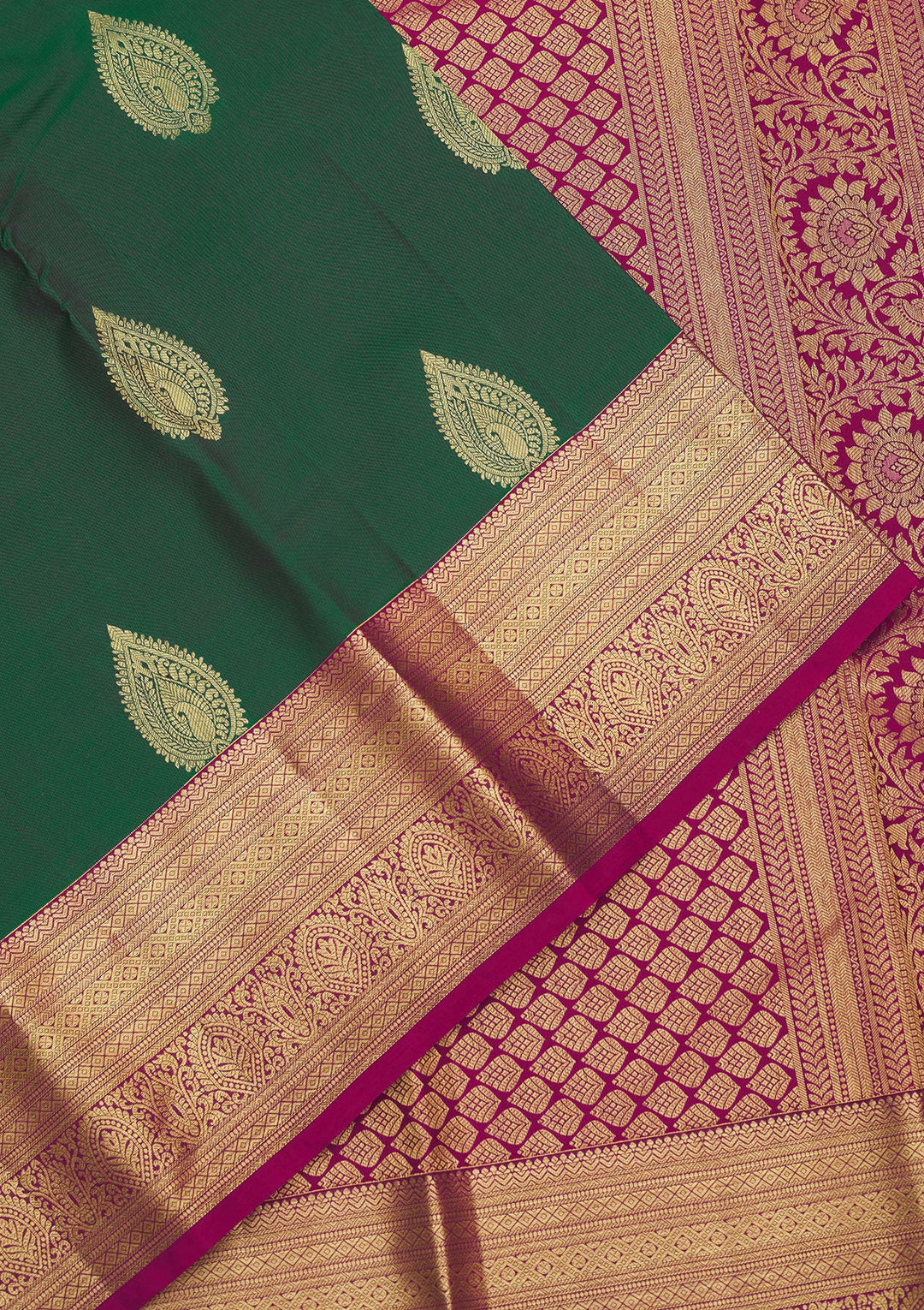 Green Zariwork Pure Silk Saree