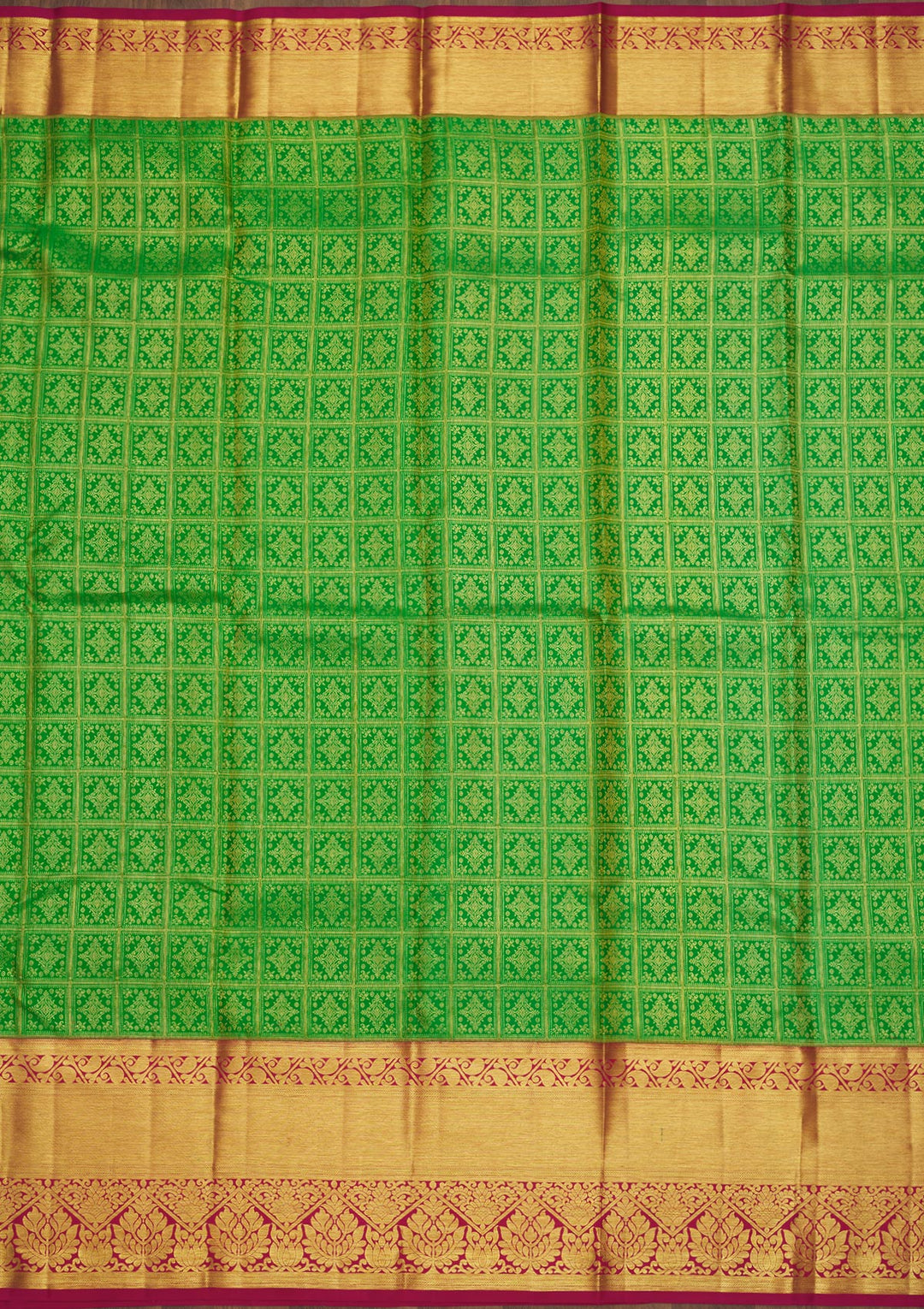 Green Zariwork Pure Silk Saree