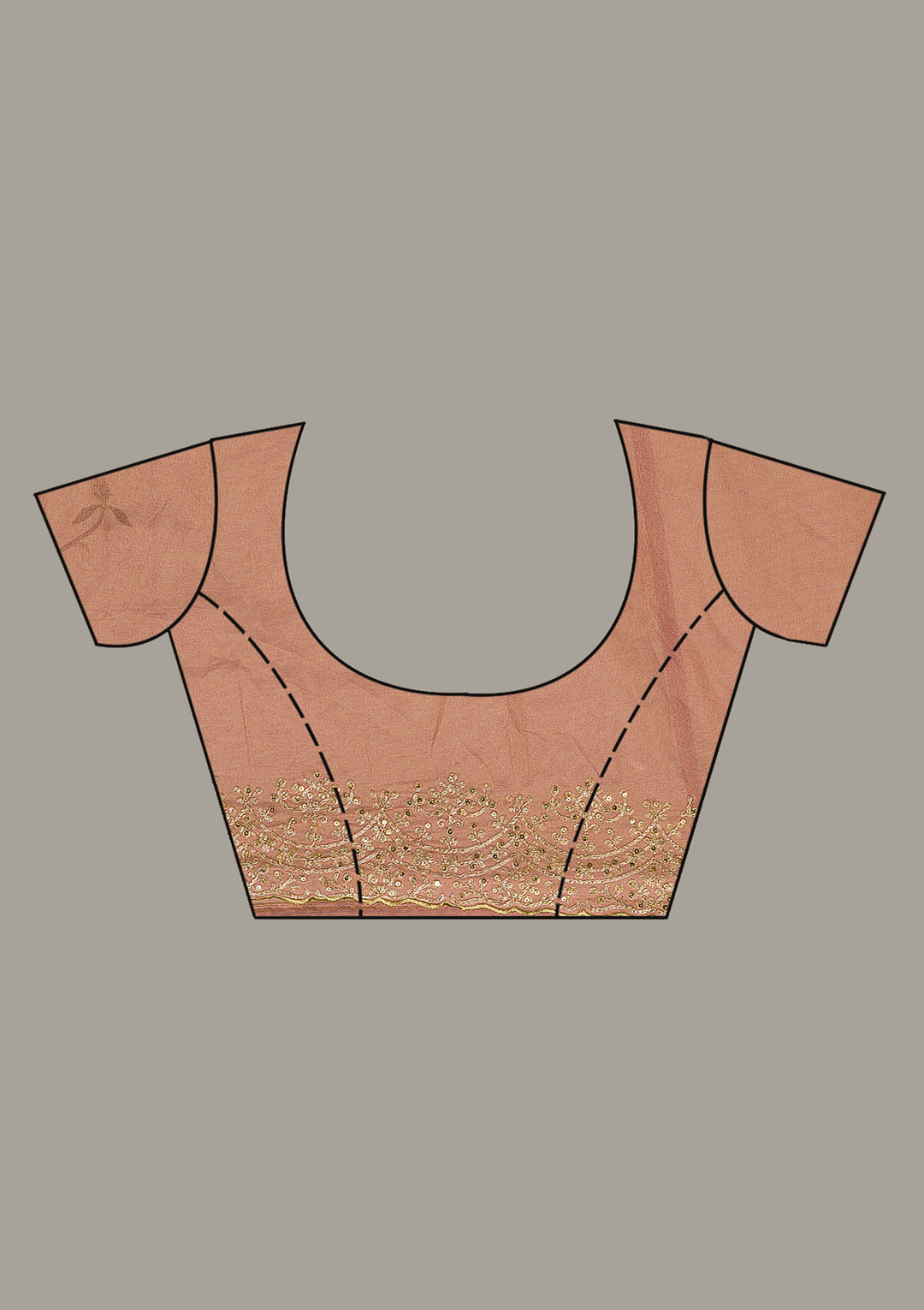 Lavender Threadwork Tissue Saree