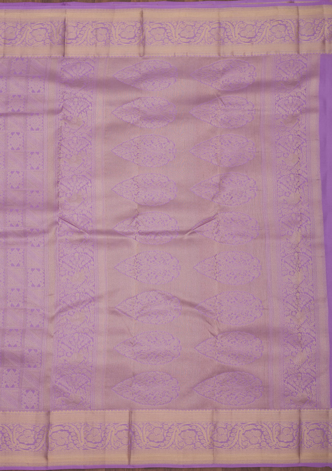 Lavender Zariwork Pure Silk Saree
