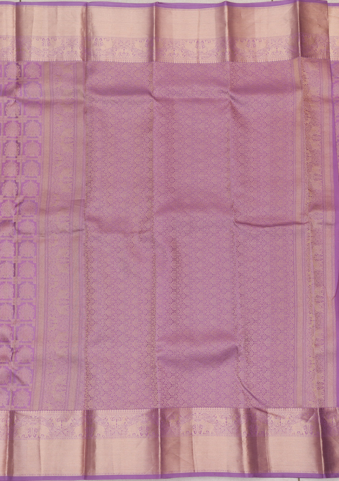 Lavender Zariwork Kanjivaram Pure Silk Saree