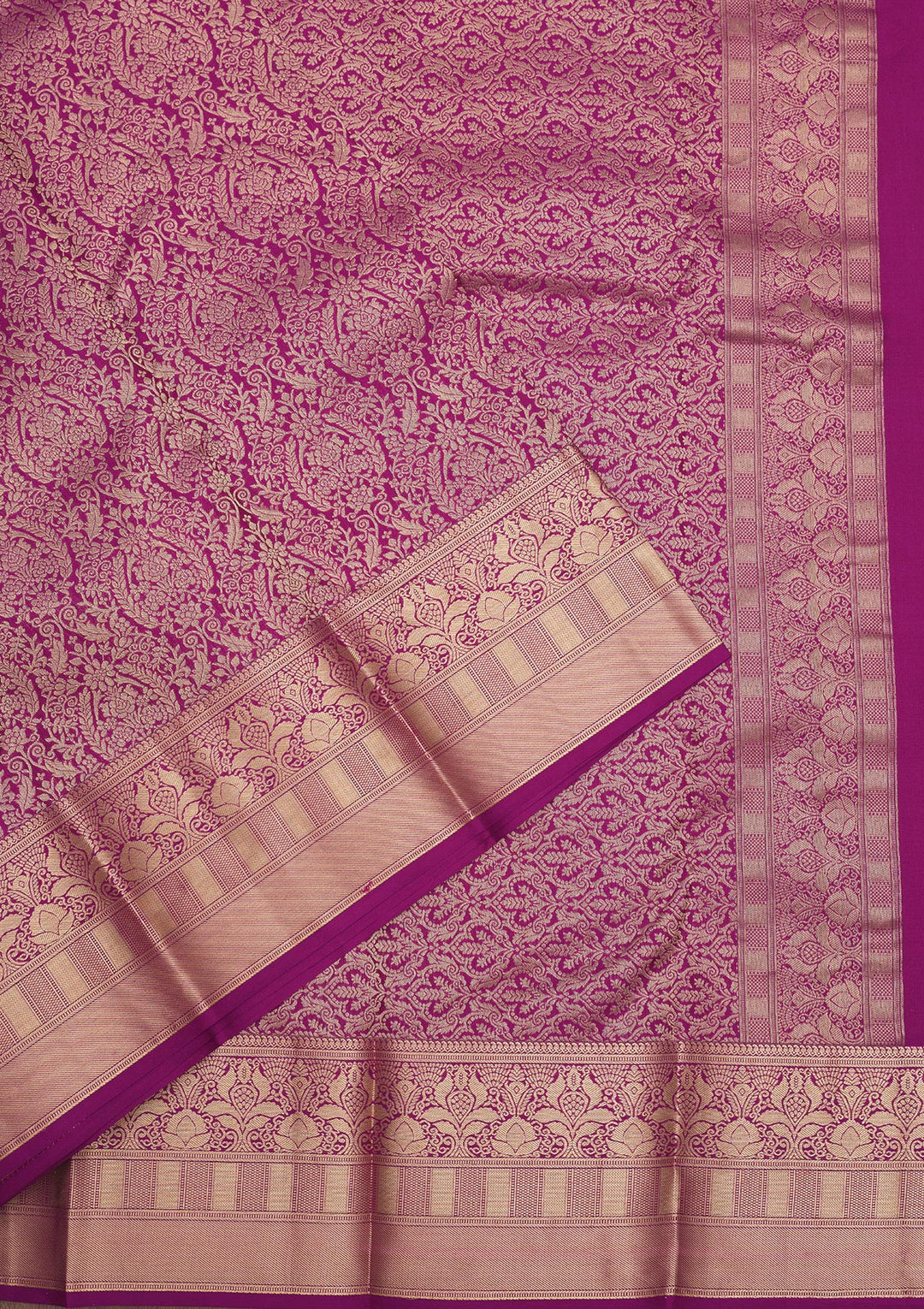 Lavender Zariwork Pure Silk Saree