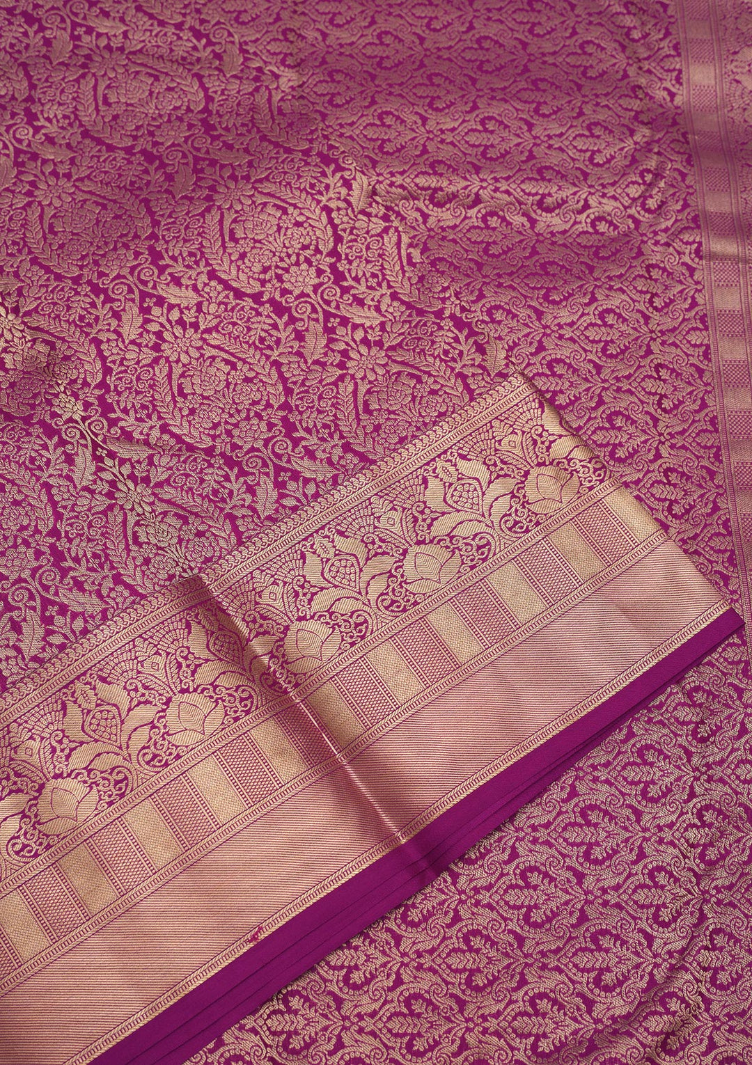 Lavender Zariwork Pure Silk Saree