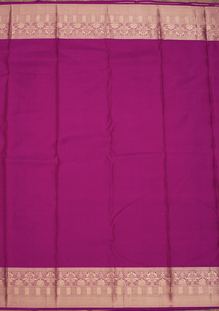 Lavender Zariwork Pure Silk Saree