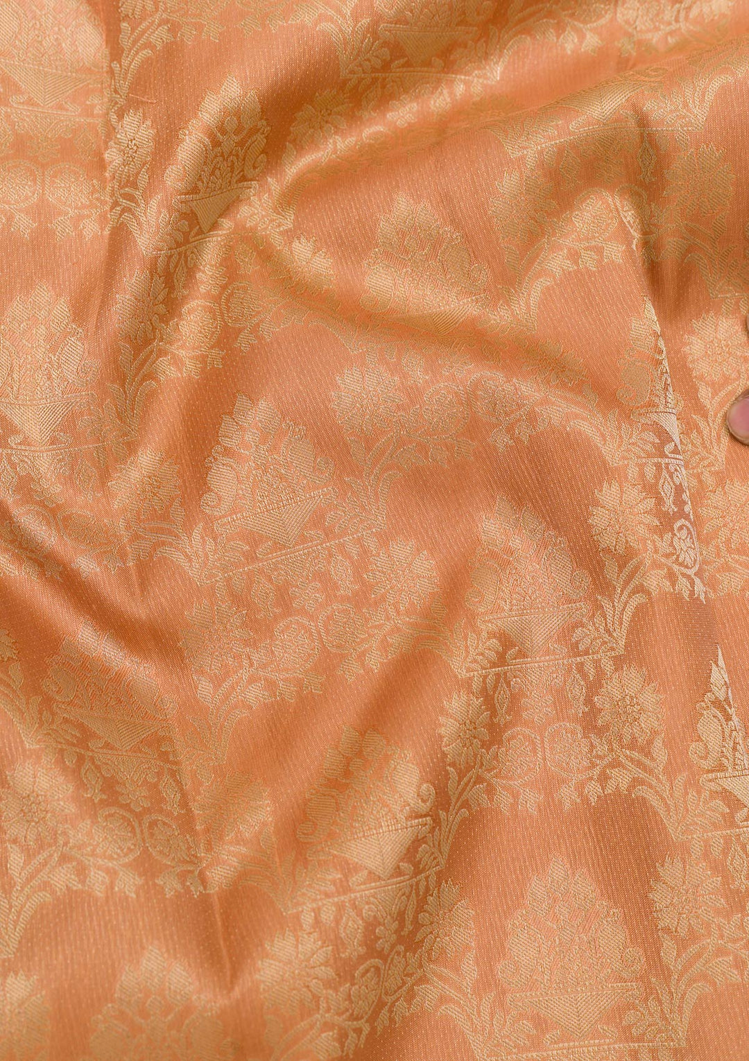 Light Brown Zariwork Pure Silk Saree