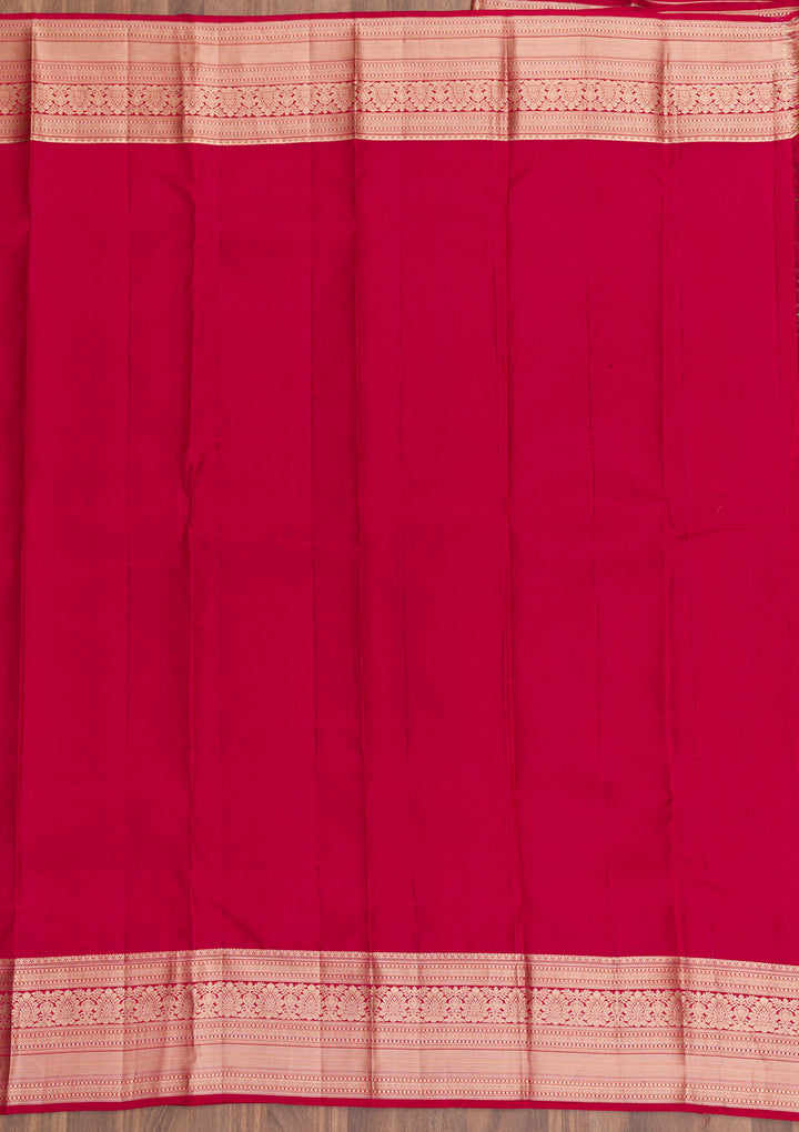 Maroon Zariwork Kanjivaram Pure Silk Saree
