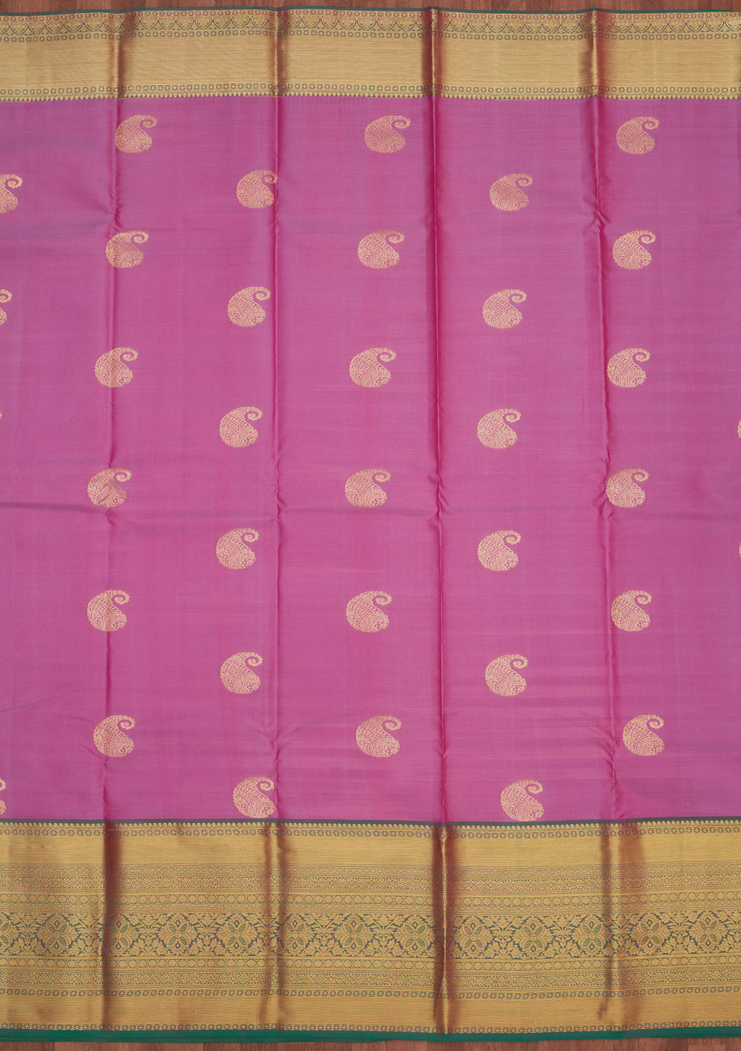 Mauve Zariwork Pure Silk Saree