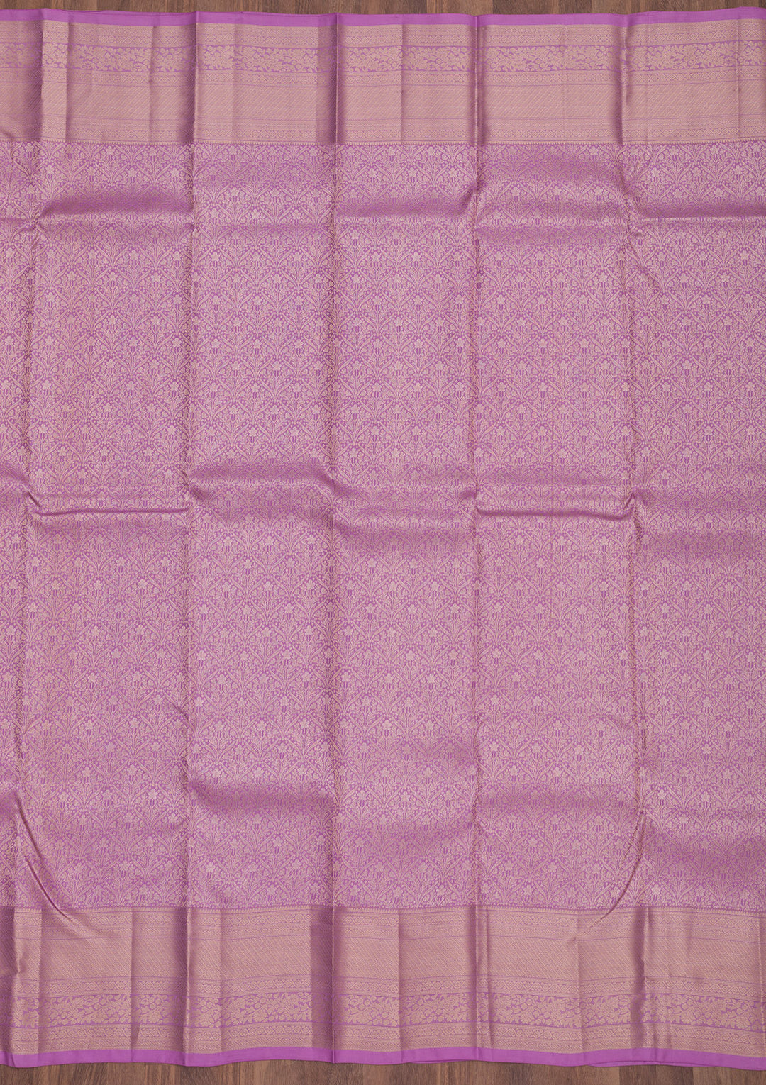 Mauve Zariwork Pure Silk Saree