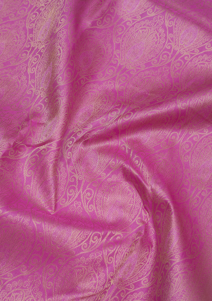 Mauve Zariwork Pure Silk Saree