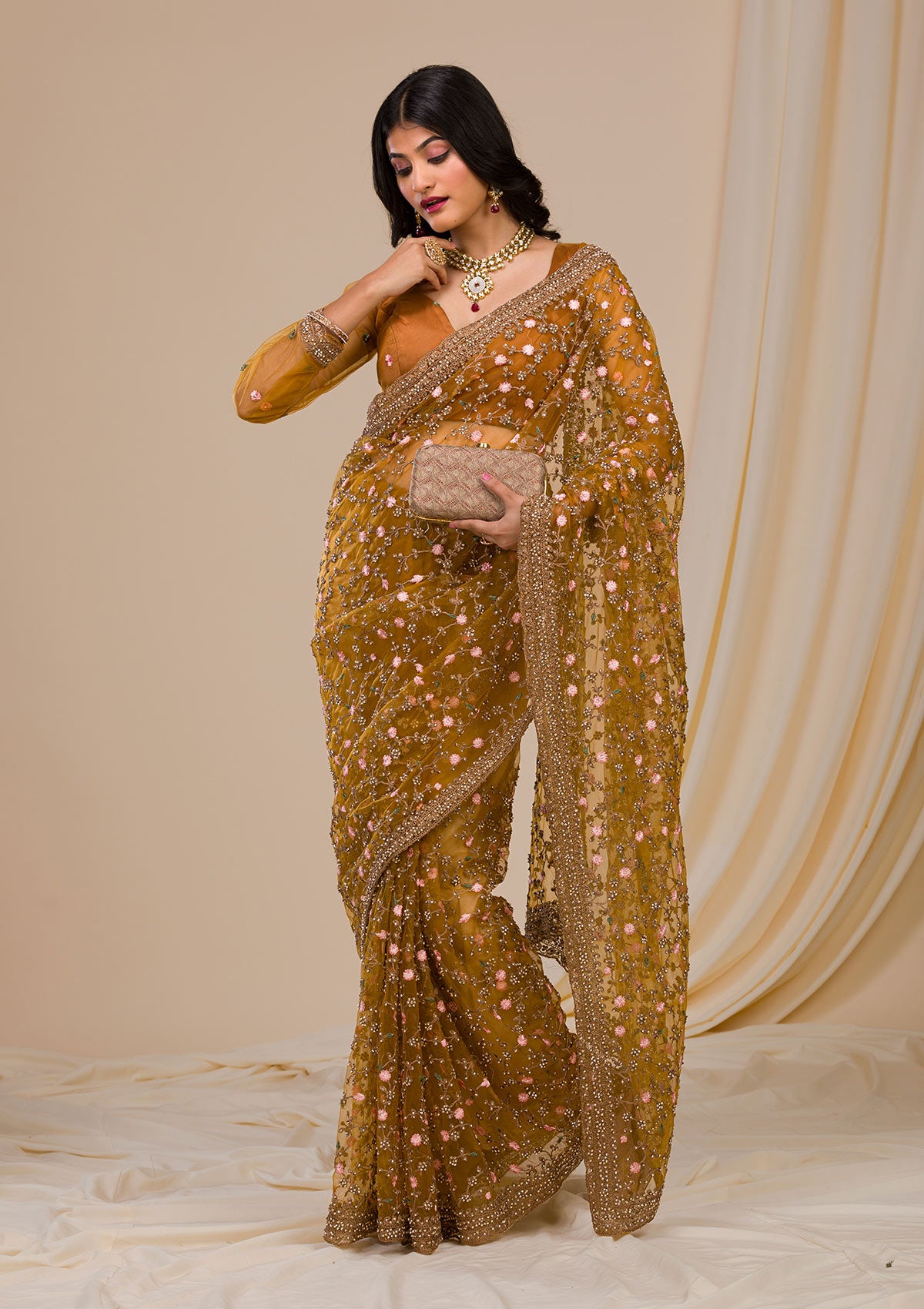 Bridal sales net saree