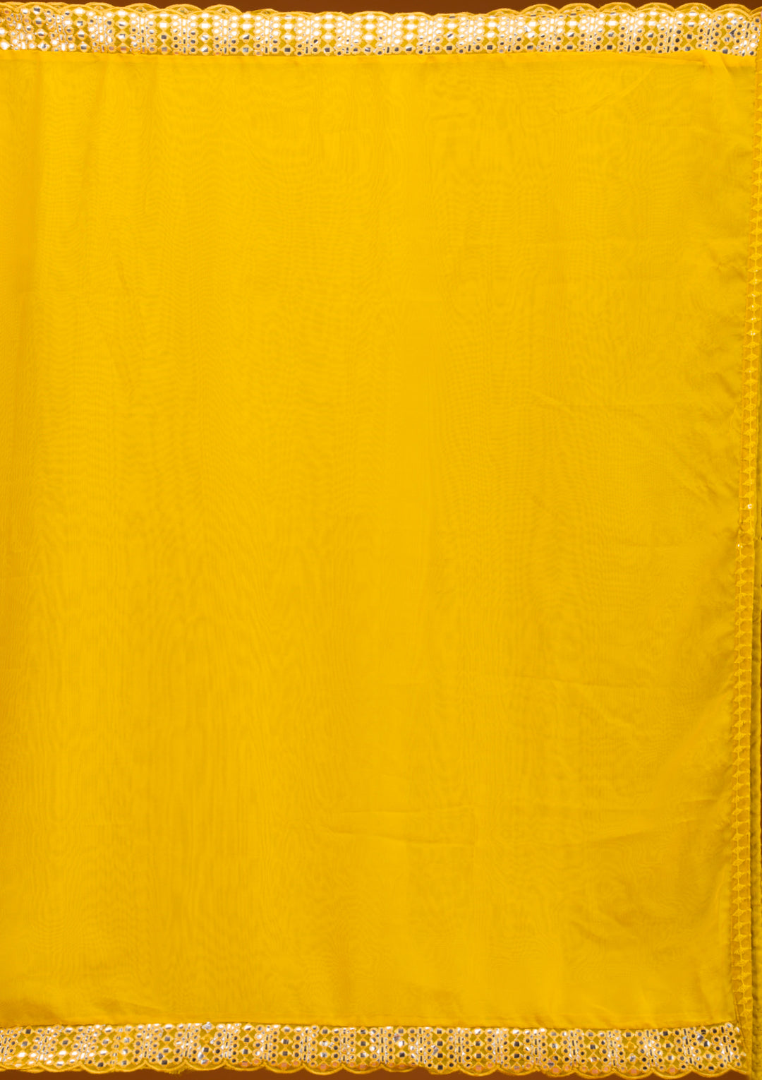 Mustard Threadwork Georgette Readymade Salwar Suit