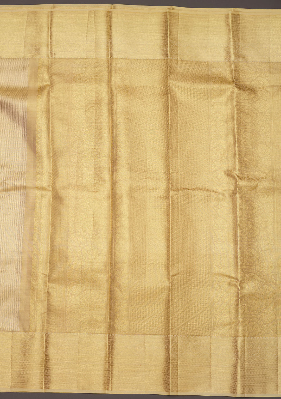 Off White Zariwork Pure Silk Saree