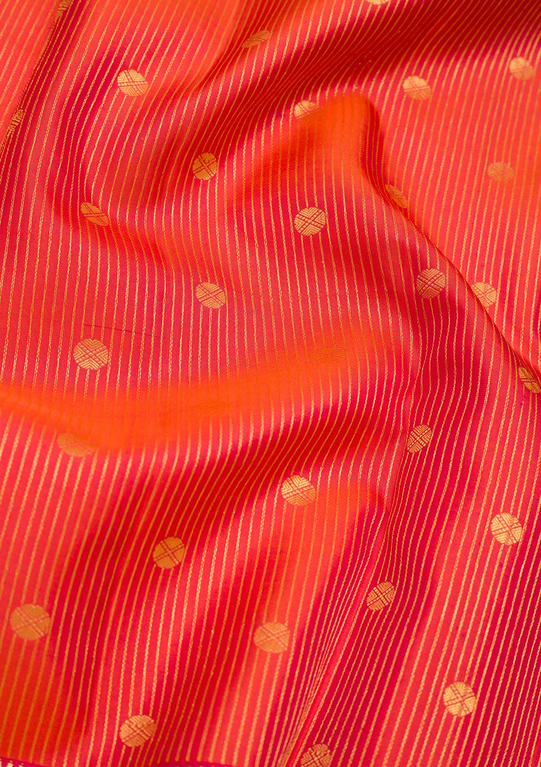 Orange Zariwork Kanjivaram Pure Silk Saree